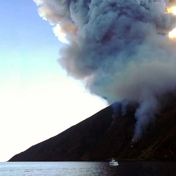 Eruzione Stromboli del 3 luglio 2019