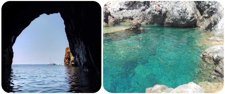 Vulcano, Piscine di Venere, Grotta del Cavallo