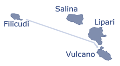 Costa occidentale di Lipari, Vulcano e la serenità di Cala Ponente